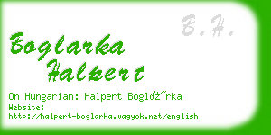 boglarka halpert business card